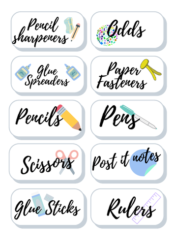 Teacher Toolkit Labels