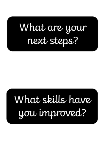 Reflection Learning Questions