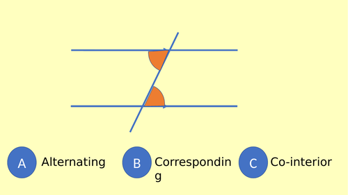 Angles in Parallel Lines Afl PowerPoint