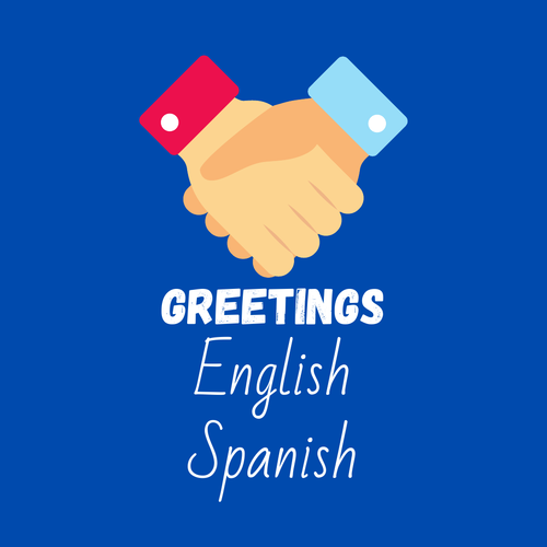 ESL EAL Spanish to English Communication cards greetings