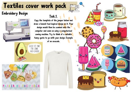 Textiles cover work pack - Sewing machines