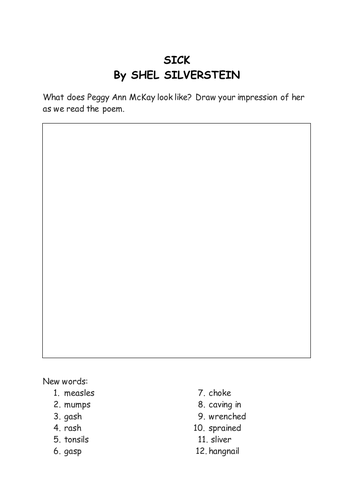 Introduction to Shel Silverstein poetry - for kids!