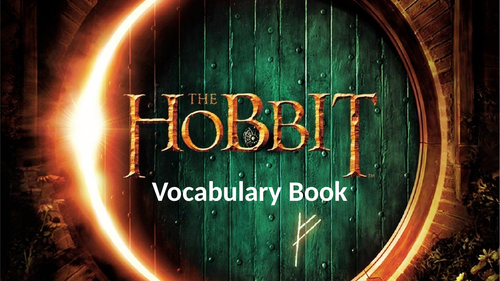 The Hobbit - Vocabulary Book
