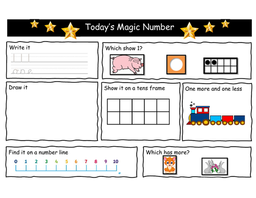 EYFS Year 1 Magic Number of the Day