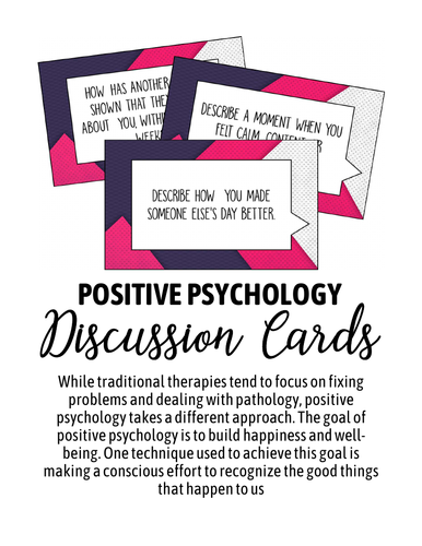SEL - Positive Psychology Discussion Cards
