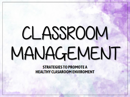 Classroom Management PPT