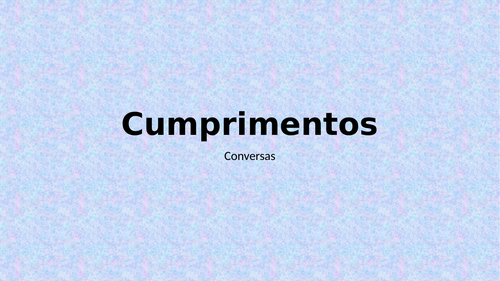 Cumprimentos (Greetings in Portuguese) PowerPoint Distance Learning