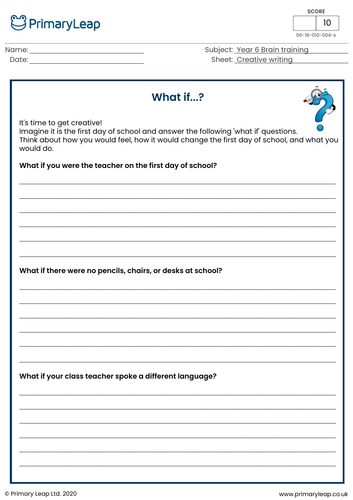 creative writing ks2 worksheets