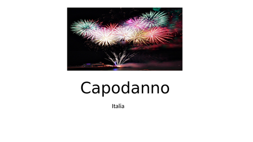 Italian GCSE - New Year in Italy