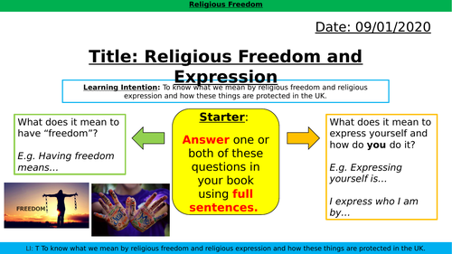 Lesson 2 Religious Freedom and Religious Expression