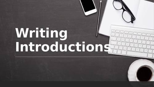 Writing Introductions