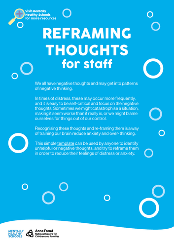 Reframing Thoughts - Activity for staff