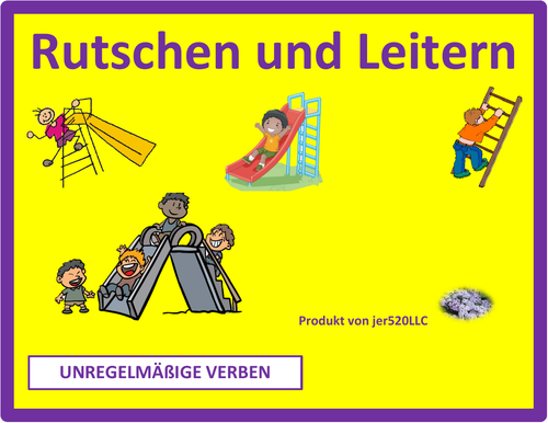 Stem Changing Verbs in German Slides and Ladders Game