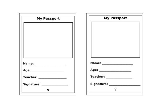 Challenge Passport- introduction page | Teaching Resources