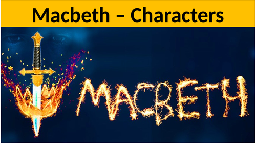 Low ability - Macbeth character lesson