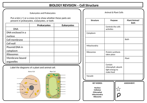 AQA GCSE Biology Complete Revision Sheets | Teaching Resources