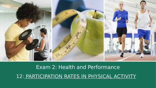 GCSE PE Edexcel 12: Participation rates in physical activity