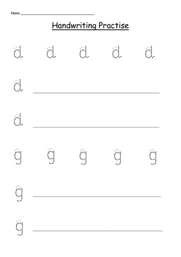 Letter deals practice sheets