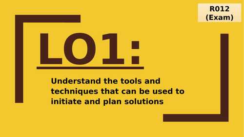 Cambridge Nationals I.T. R012 Unit Presentations