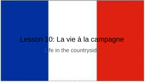 La vie à la campagne