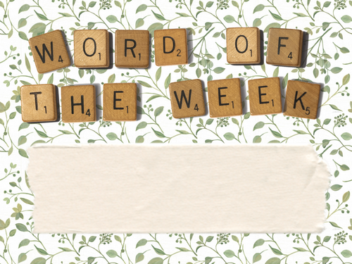 Word of the Week display