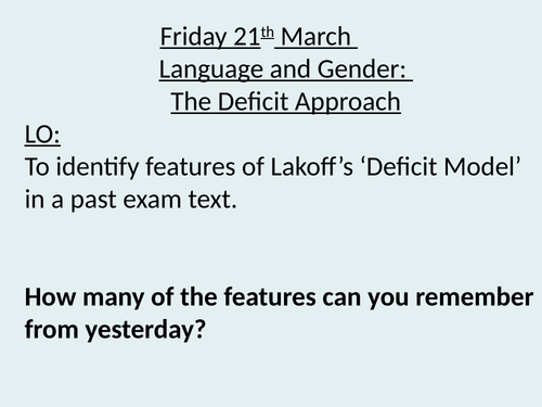 English language deficit and difference models 3 lessons