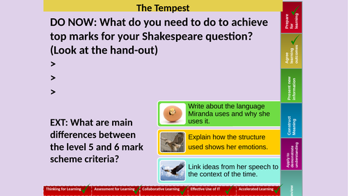 The Tempest Miranda Act 1 Scene 2 lesson