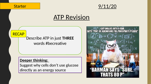 AQA A-Level-new specification-ATP and Glycolysis-Section 5-Respiration 12.1 (AQA spec 3.5.2)