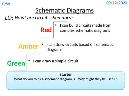 Reading Schematics (Lesson 2 of WJEC GCSE Electronics)