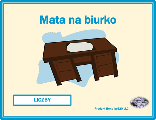 Liczby (Numbers in Polish) Desk Strips