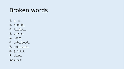 Y10 Spanish Activities Ideal partner