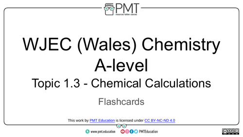 WJEC Wales A-level Chemistry Flashcards