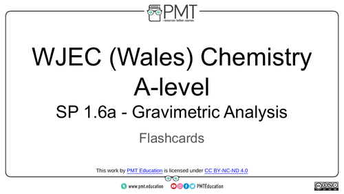 WJEC Wales A-level Chemistry Practical Flashcards