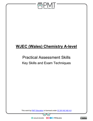 WJEC Wales A-level Chemistry Practical Notes