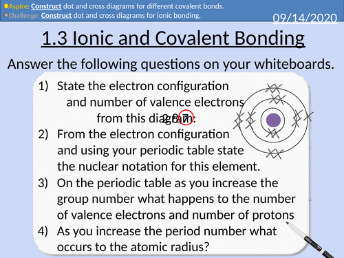 OCR Applied Science: 1.3 Ionic and Covalent Bonding
