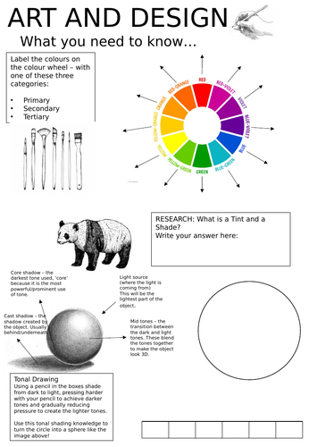 YEAR 7 Baseline test and welcome to Art!