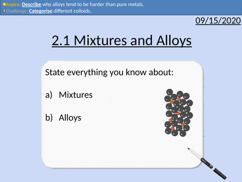 OCR Applied Science: 2.1 Mixtures and Alloys