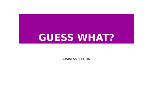 Guess the Business -  GAME