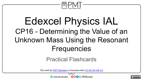 Edexcel IAL Physics Practical Flashcards