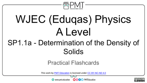 WJEC Eduqas A-level Physics Practical Flashcards