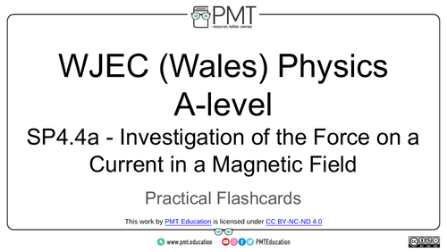 WJEC Wales A-level Physics Practical Flashcards