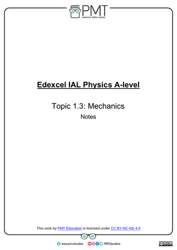 Edexcel IAL Physics Detailed Notes
