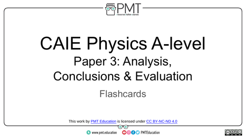 CAIE A-level Physics Practical Flashcards