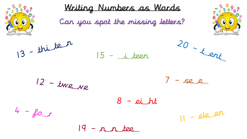 Writing Number as Words