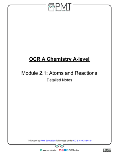 OCR (A) A-level Chemistry Detailed Notes