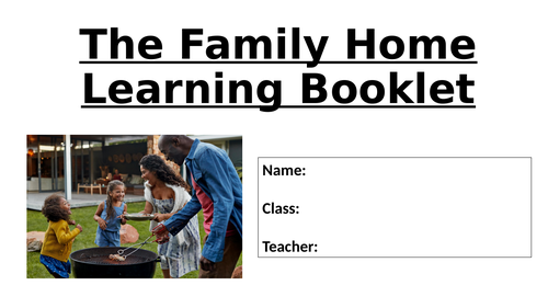 Eduqas RE Route A - Family Unit Independent Work