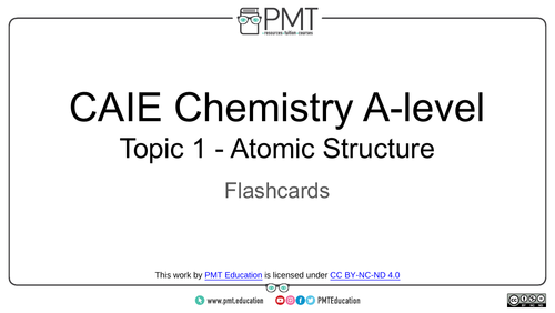 CAIE A-level Chemistry Flashcards
