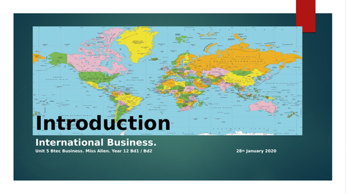 International Business – GCSE & BTEC Business Bundle (Globalisation, Trade, Exchange Rates, Imports/