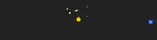 Solar System Orbits Animated Banner for Google Classroom