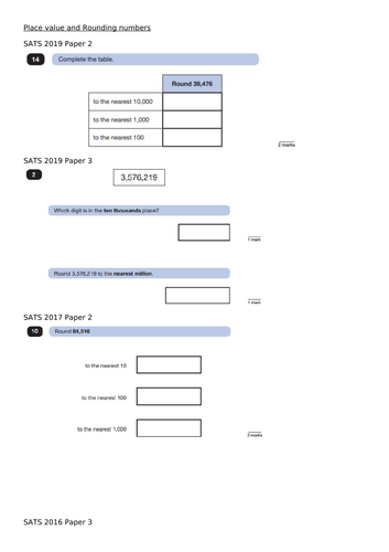 Place value homework ks2 picture